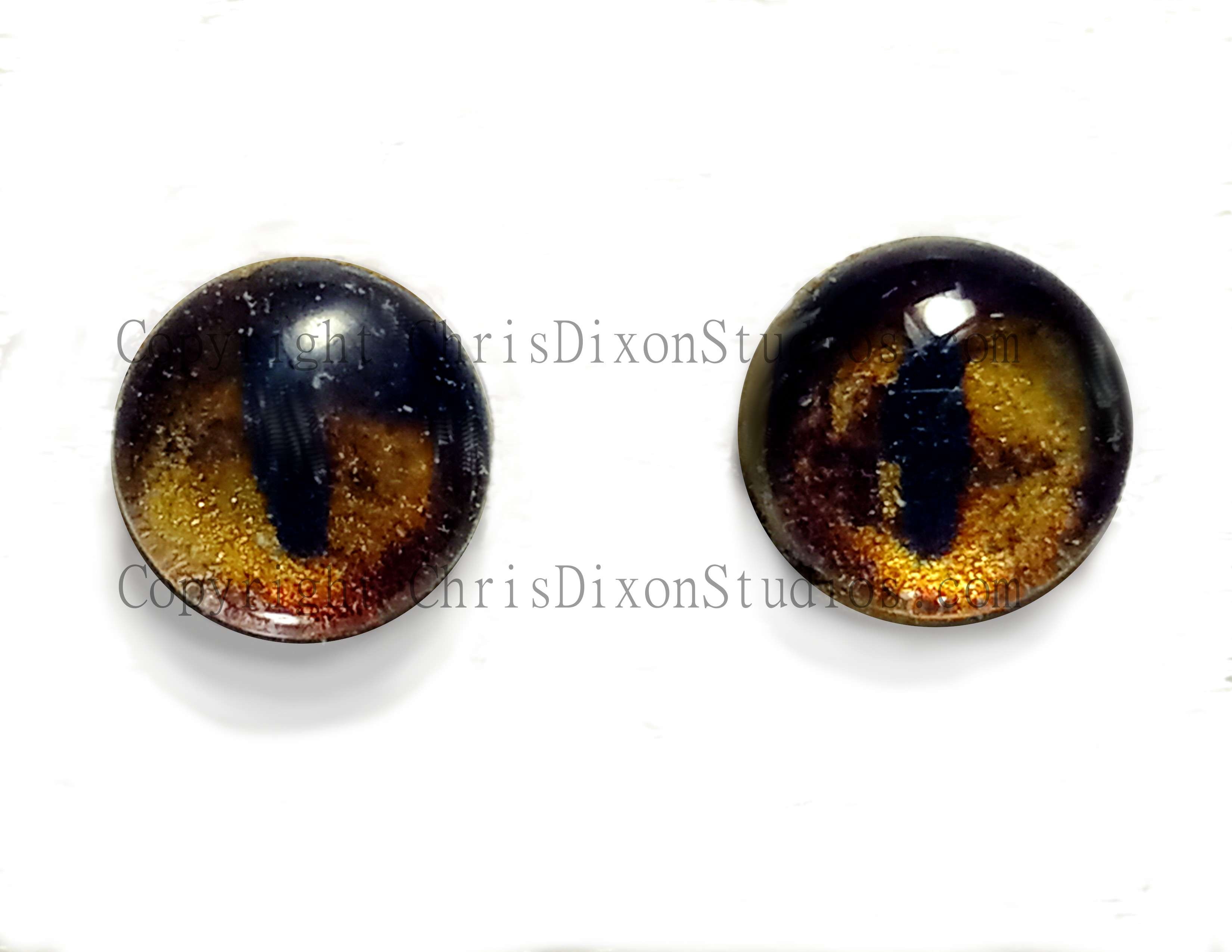 Slit Pupil RATTLESNAKE Glass Eyes