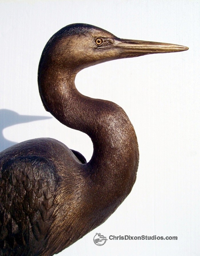 20 1 Heron Bronzed Wportrait