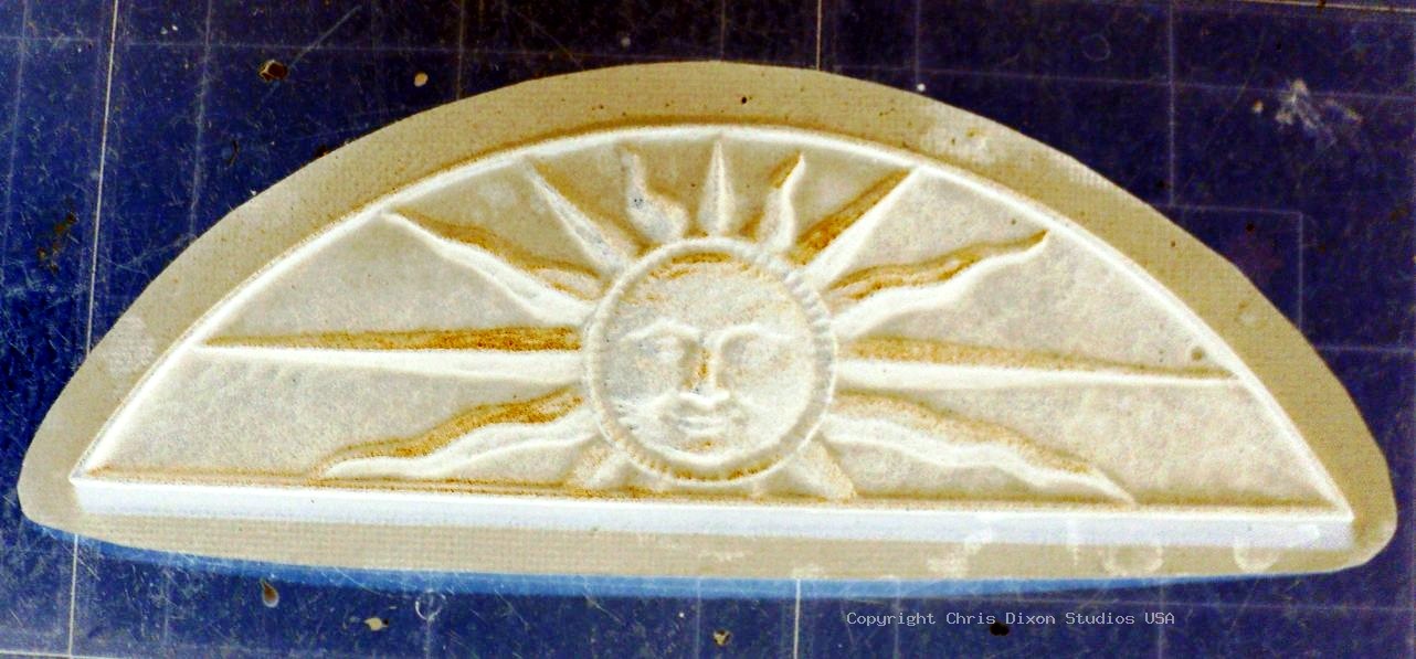 Celestial Sun Pediment 21x7