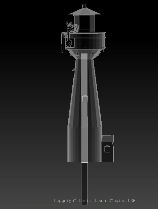 LightHouse Mailbox Post