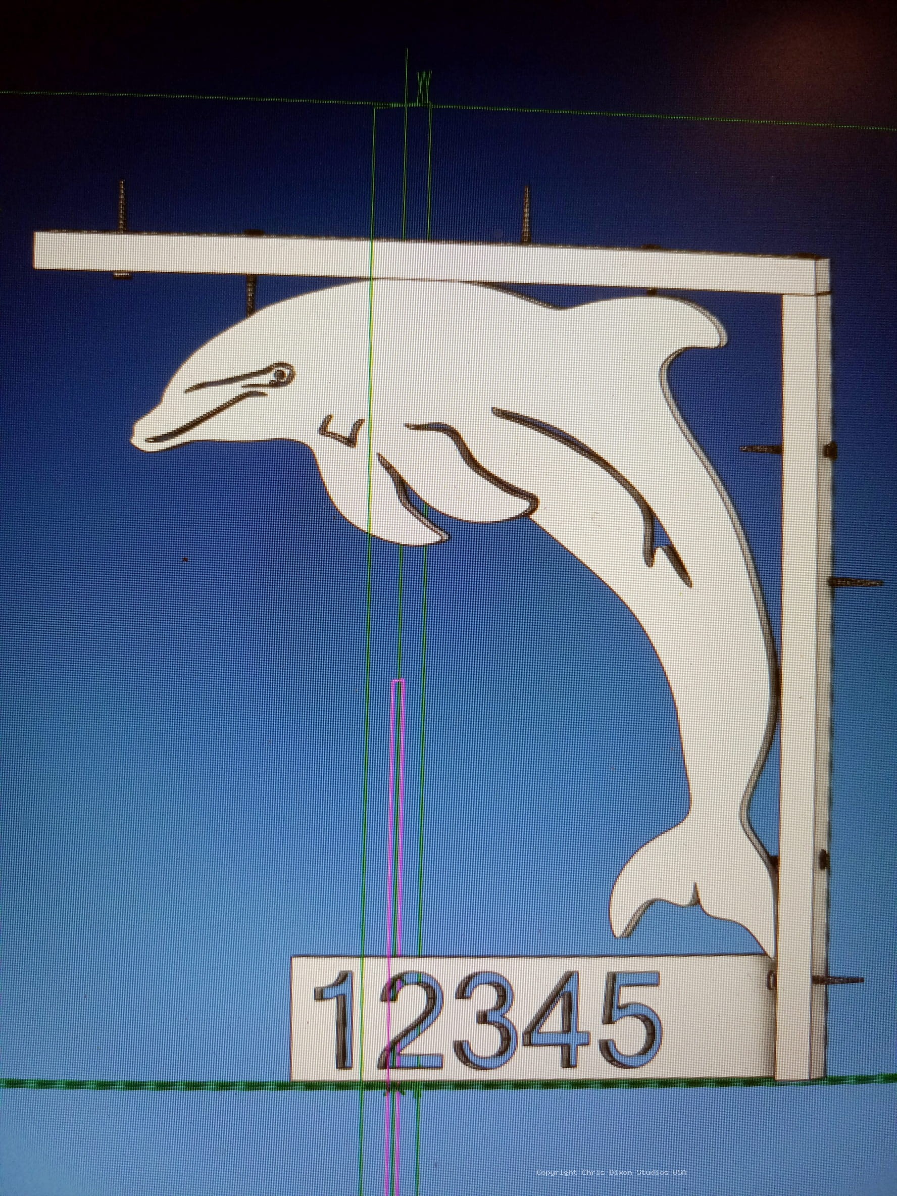 Mailbox Bracket DOLPHIN 738