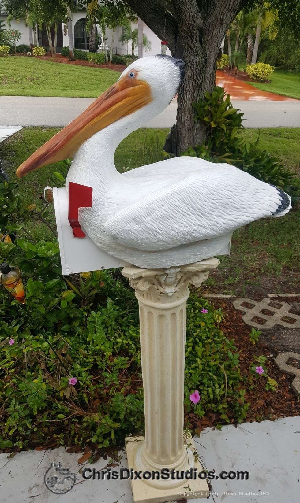 White PelicanMailbox 402