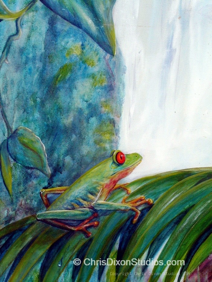 Frog Rain Detail