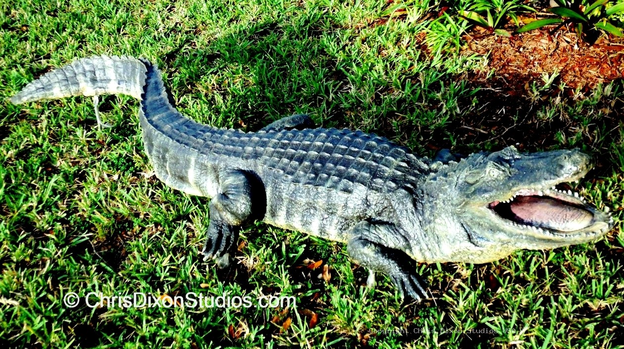 Alligator Statue 8ft
