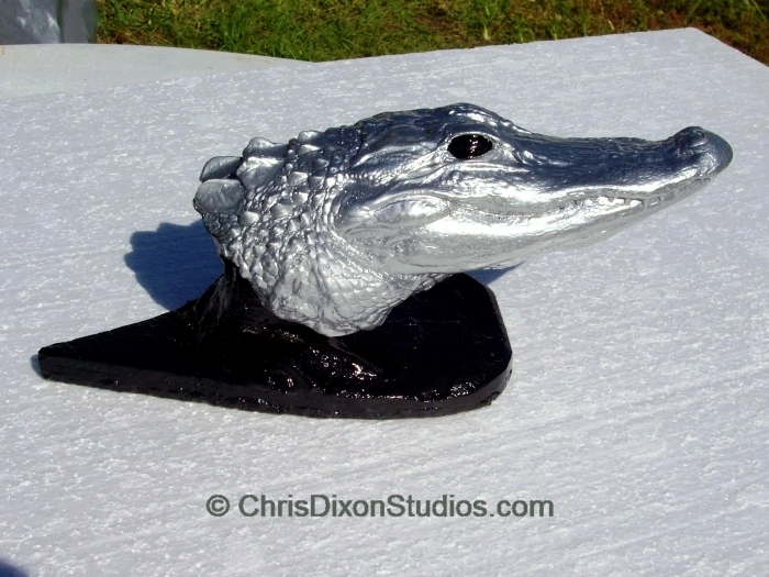Alligator Head Sculpture - View 4