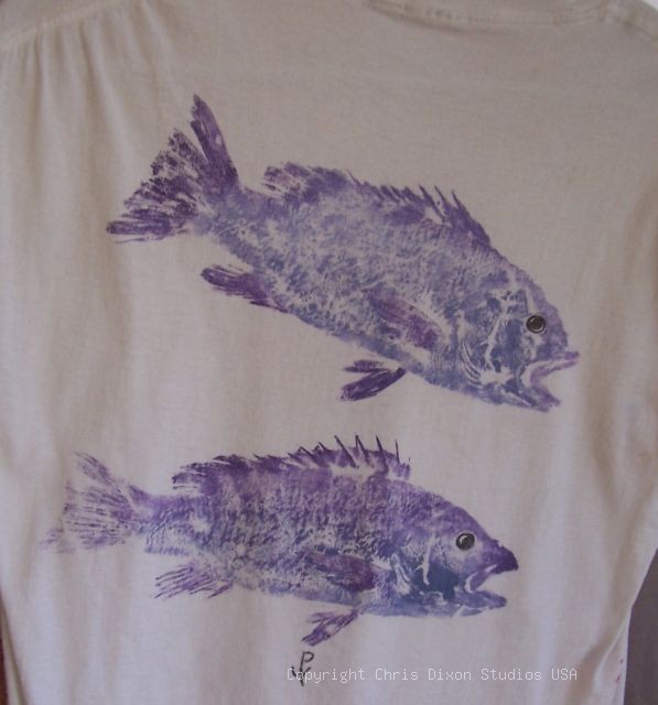 Snapper Purple Fishprints