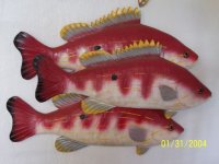 Lane Snapper Woodcarved Fish