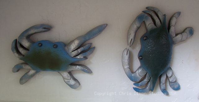 Blue Crabs Woodcarvings