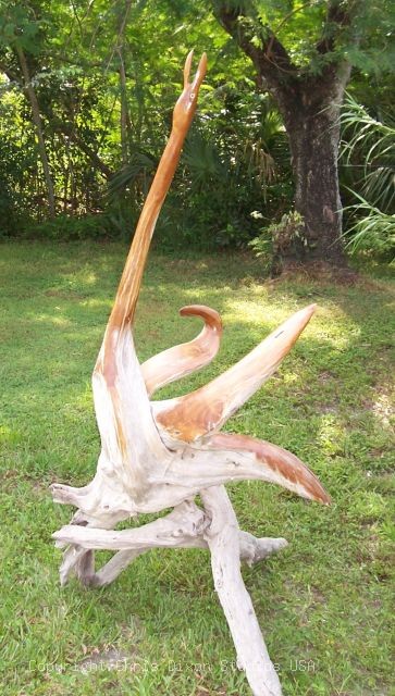 Crane Dancing Bird Woodcarving