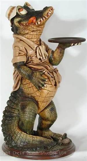 38in Crocodile Butler