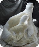 Sea Lion Mom And Baby CARVE2 338