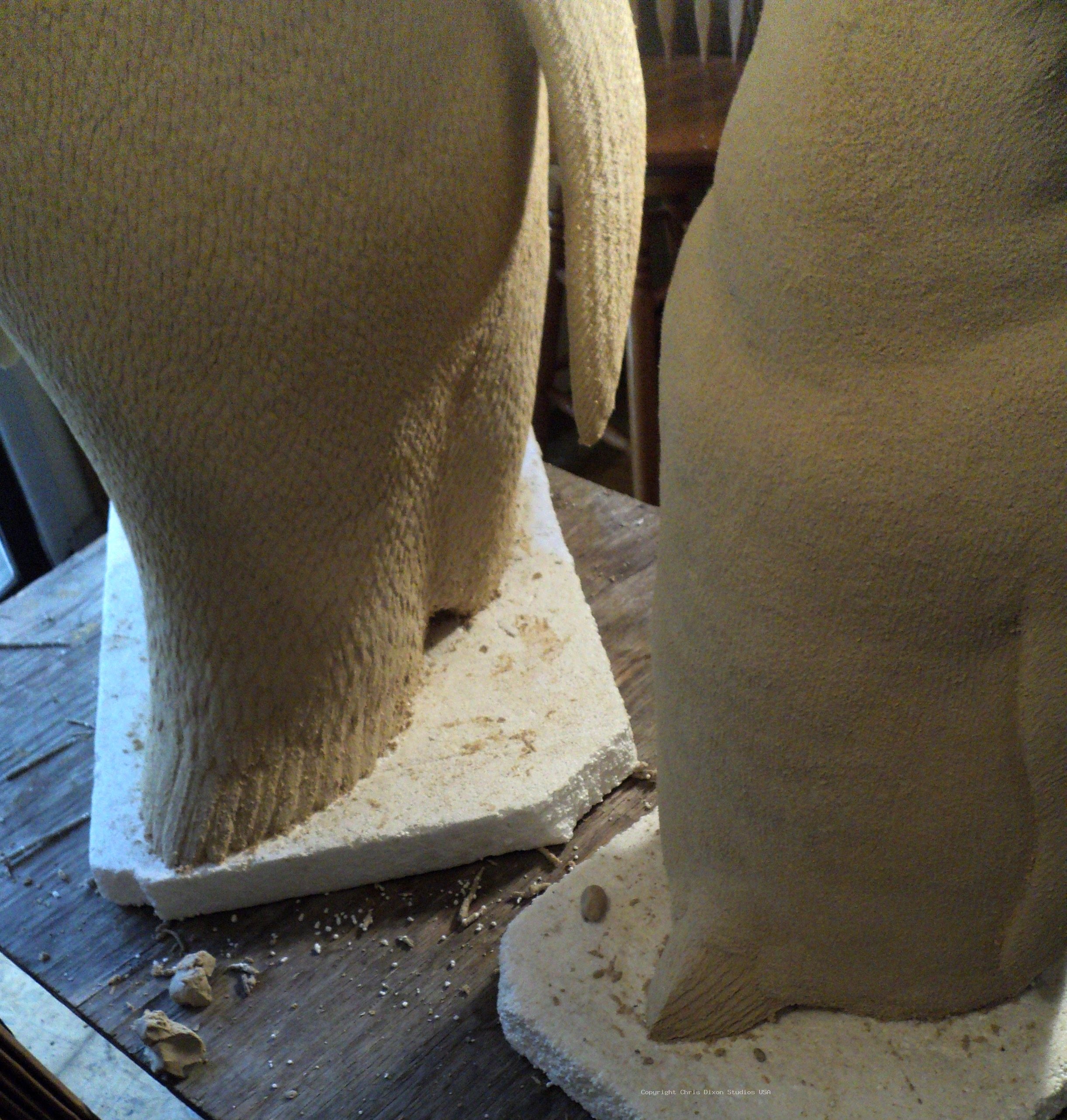 Emperor Penguins Carved84