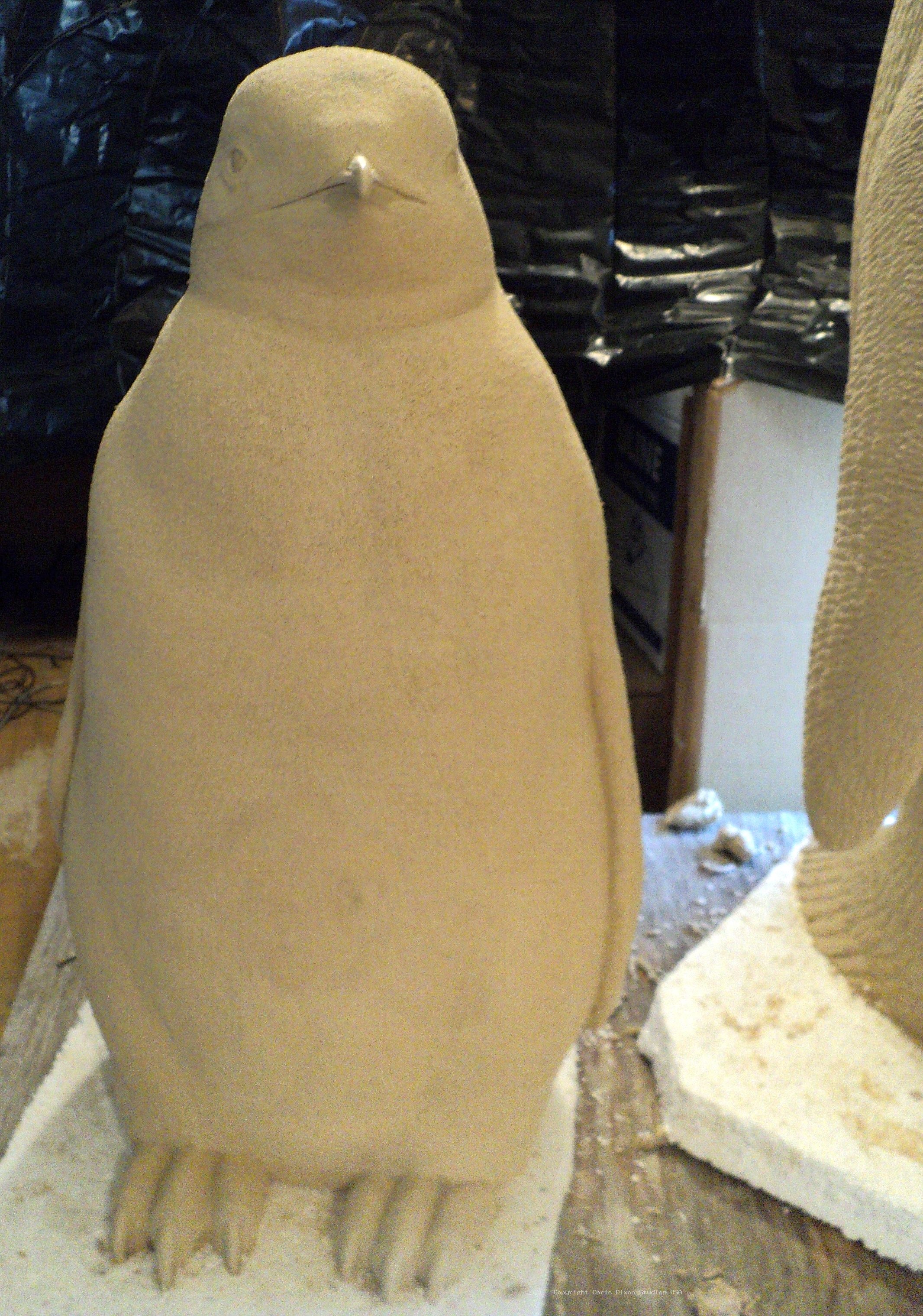 Emperor Penguins Carved88
