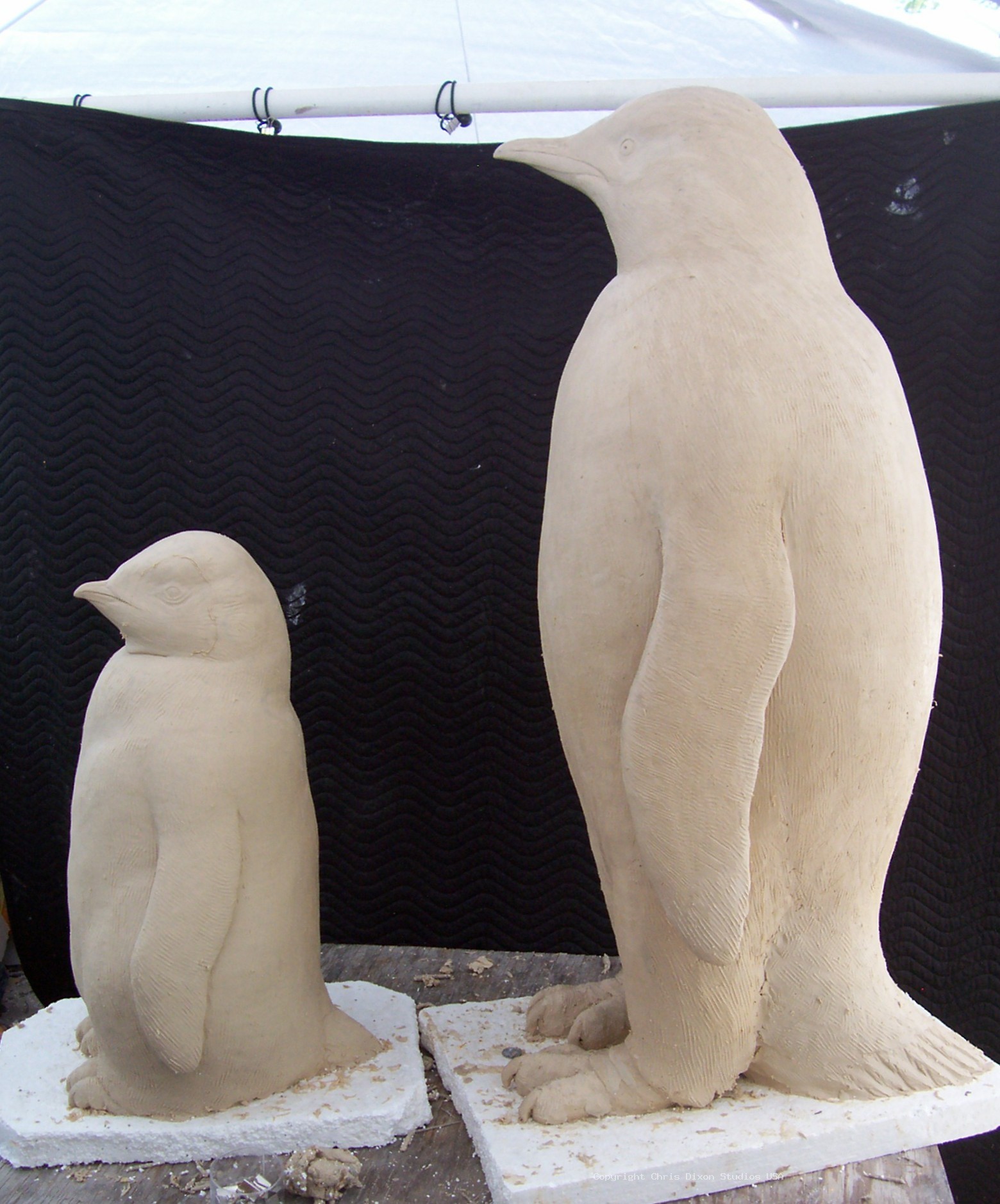 Emperor Penguins Clayshaped48