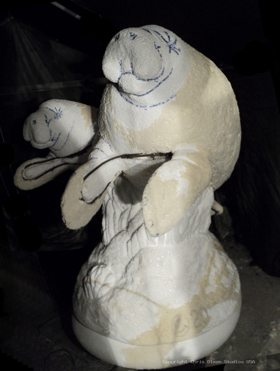 Manatees FPL 6ft CARVED2 02