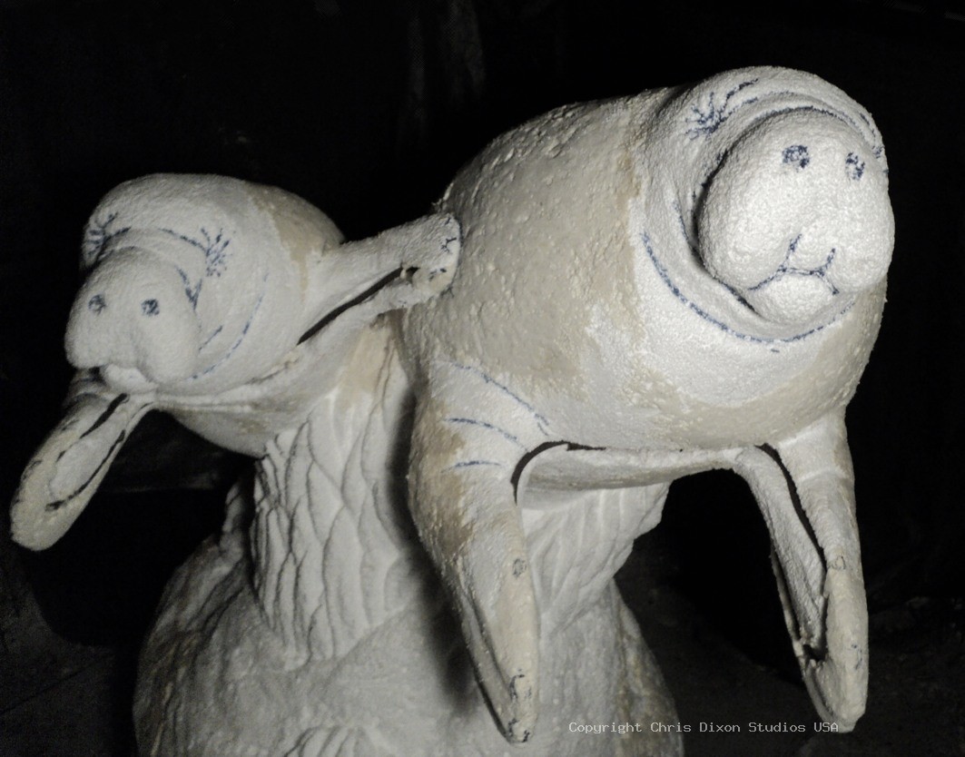 Manatees FPL 6ft CARVED2 09