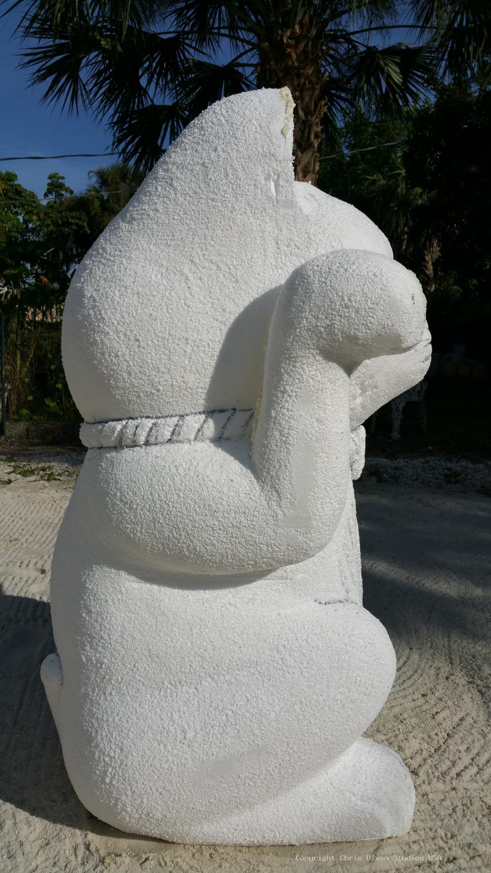 Lucky Cat Carved807