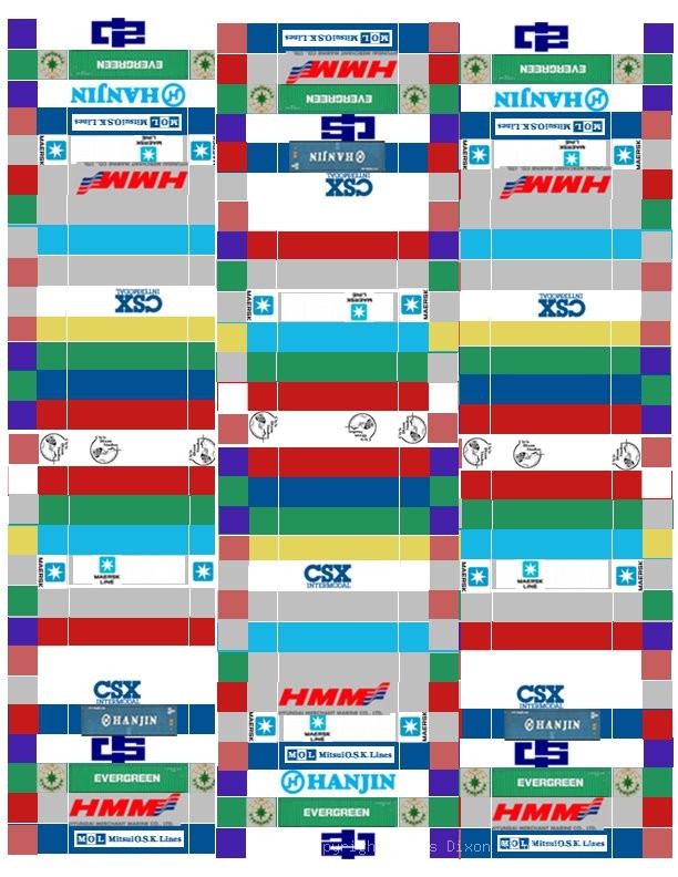 Decals CONTAINERS 3 Grid8x11