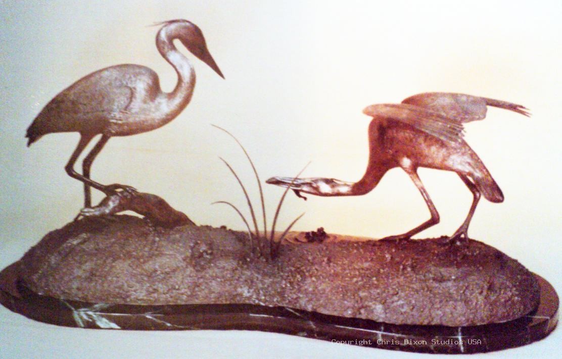 Heron Egret Bronze 293